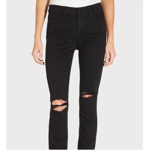 Paige Verdugo Ultra Skinny black ripped jeans